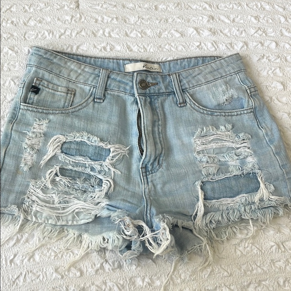 Light Wash Blue Jean Shorts